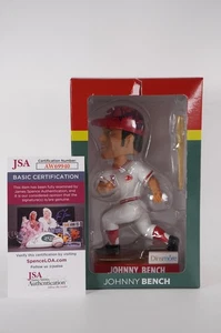 Banco Johnny No. 5 Cabezas Bobble de los Rojos de Cincinnati autografiadas con certificado de autenticidad #R319 - Imagen 1 de 6