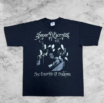 Camiseta Sopor Aeternus & The Ensemble of Shadows Vintage Años 2000 Gótica Emo - Grande Foto 1 de 4