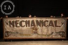 Antique Hand-Painted “Mechanical Wonder of the Age” Circus Banner