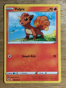 2021 Pokemon Sword and Shield Fusion Strike #29 Vulpix 29 C - Picture 1 of 2