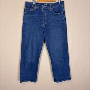 Levi's Ribcage Ankle Straight Leg Jeans Women's 32 - Picture 1 of 7