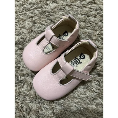 Old Soles Pink Leather Cutout Pre-walker Shoes Infant Baby 18 - Image 1 of 2