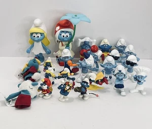 Lote De 23 Figuras Pitufo PVC Peyo Años 80 De Colección Macy’s Exclusivo Galoob Schleich - Imagen 1 de 19