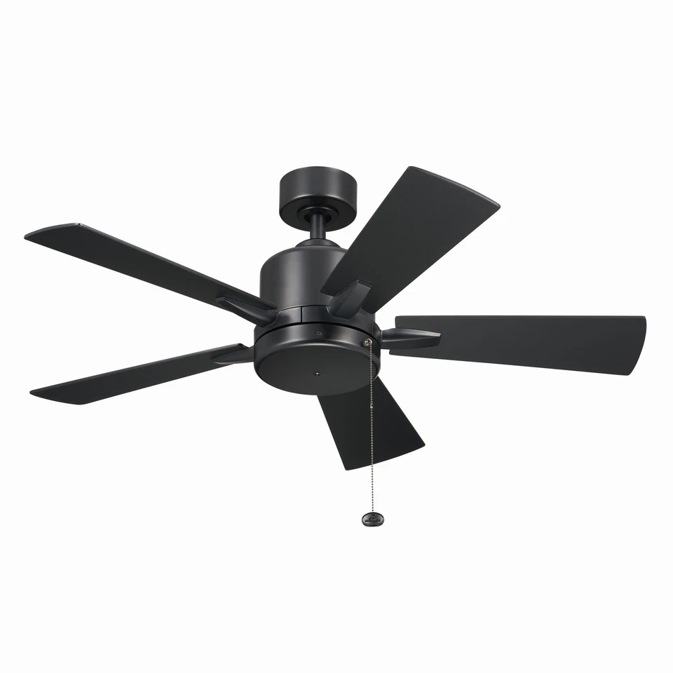 Satin Black 42"Ceiling Fan from the Lucian II Collection - Image 1 of 1