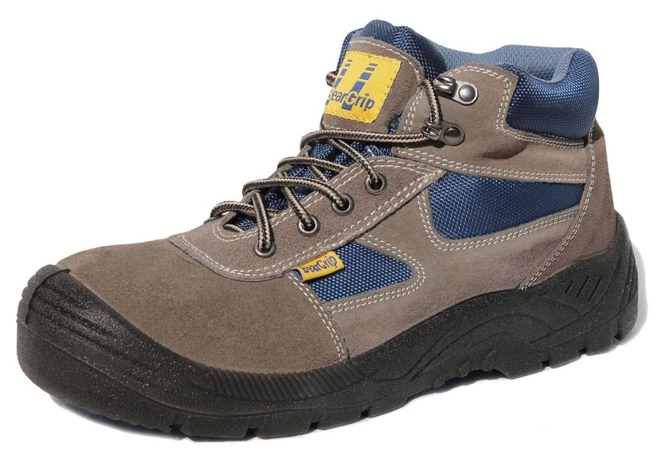 Bari Chaussures De Sécurité S1P En Daim Num. 38 Marron BEAR GRIP - Photo 1/1