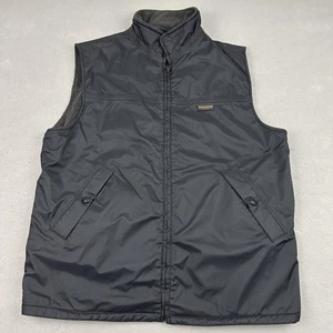 Chaleco de Golf Paul & Shark Para Hombres XL Negro Gris Reversible Nylon Vellón Hecho en Italia - Imagen 1 de 11