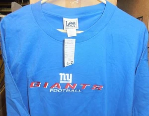 Genuine NFL New York Giants, Printed Blue T-Shirt, (XL) by Lee Sports BRAND NEW - Picture 1 of 1