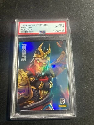 2019 Panini Fortnite Wukong Holo Foil PSA 8 Series 1 USA PRINT - Image 1 of 2