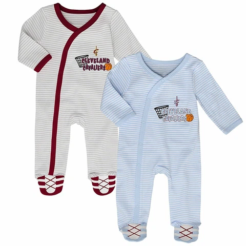 Cleveland Cavaliers NBA Infant Sunday's Best Coverall Sleeper Pajamas 2-Pack Cover