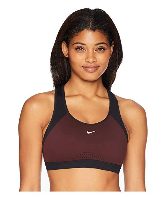 Nike Motion Adapt High-Support Compression Sports Bra Burgundy L44418 Size Small - Image 1 of 3