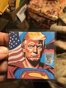 Super trump,1 Grain Silver Bar Card,limited,custom Made - Picture 1 of 2