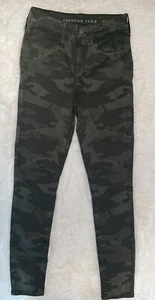 NUEVO CON ETIQUETAS JEGGING JEGGING AMERICAN EAGLE AE VERDE CAMUFLAJE CINTURA ALTA TALLA 6 REGULAR MUJER - Imagen 1 de 3