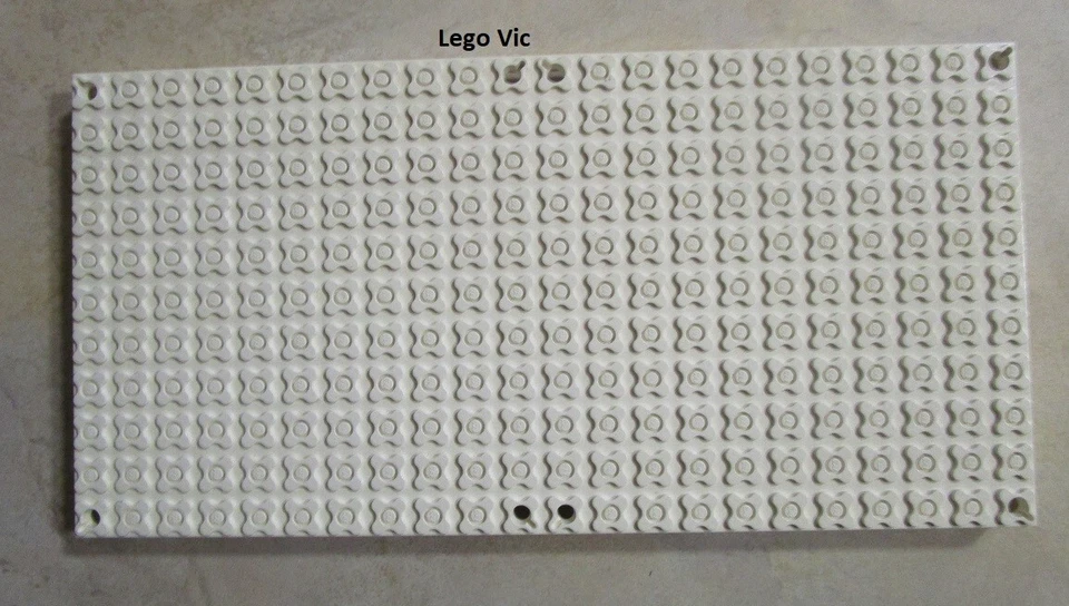 Lego 6821 Scala Baseplate 44x22 with 4 Holes White Plaque Blanc 3290 3270 MOC - Photo 1/1