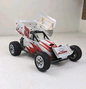 Losi Mini Slider 1/18 Sprint Car 1/18 Brushed ARTR Dirt Oval RC Race Car Vintage - Picture 1 of 16