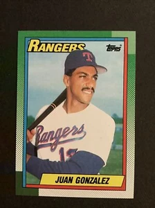 1990 Topps #331 Juan Gonzalez Rookie Card Texas Rangers RC - Picture 1 of 2
