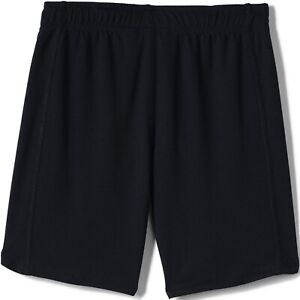 Lands' End School Uniform Girls Mesh Gym Shorts Size XL 14-16 Black #529020
