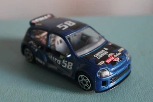 Burago 3,5"" RENAULT CLIO TROPHY Druckguss BLAU Spielzeug Modell Nr.: 58 Auto 1/43  - Bild 1 von 8