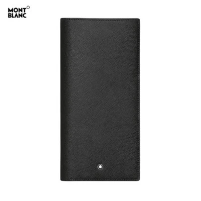 Genuine Montblanc Sartorial Mens 12CC Natural Leather Wallet Purse View Pocket Foto 1 de 4