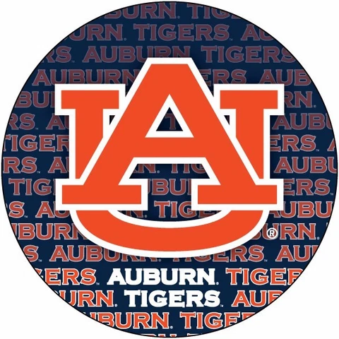 AUBURN 4" REPEAT DESIGN MANGET-AUBURN TIGERS CAR MAGNET-NEW FOR 2016! Cover