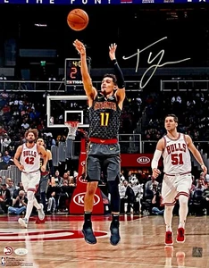 TRAE YOUNG signed Autogramm 16x20 Atlanta HAWKS FOTO JSA ZERTIFIZIERT AP97333 - Bild 1 von 8
