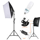 135W Continuous Lighting 20*28" Large Softbox Photography Studio Light Stand Kit