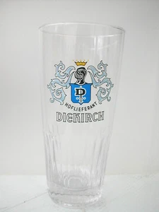 * VERRE A BIERE DIEKIRCH HOFLIEFERANT 6.8 cm de Ø 14.3 cm de haut - Picture 1 of 2