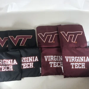 BEAN BAG TOSS GAME CORNHOLE BAGS VIRGINIA TECH HOKIES VT 8 BAGS TAILGATE TOSS  - Picture 1 of 3