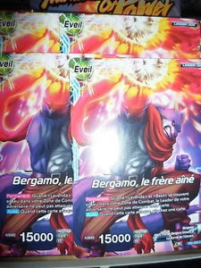 DRAGON BALL SUPER BERGAMO LE FRERE AÎNE TB1-026 C PLAYSET (X4) FR NEUF - Picture 1 of 2