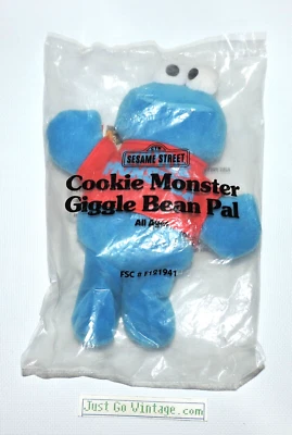 De Colección Sesame Street Baby Cookie Monster Giggle Bean Pal 8" Tyco 1997 AVON - ¡FUNCIONA! Foto 1 de 4