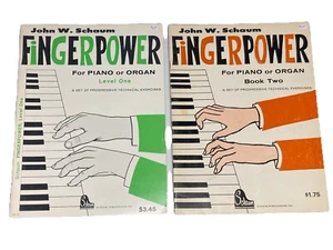 Fingerpower Piano & Organ Sheet Music Book lot 1 & 2 Progressive Technical Set - Picture 1 of 23