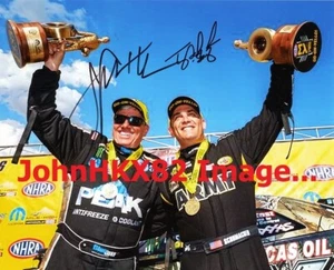 Autographed NHRA's John Force / Tony Schumacher in Victory Lane in Denver - 2016 - Picture 1 of 1