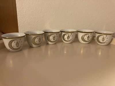 Набор из 6 кофейных чашек Fildzan идеально подходит для арабского, турецкого и боснийского кофе - Изображение 1 из 4