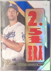 2016 Topps Triple Threads Clayton Kershaw ERA Relic /3 - Picture 1 of 2