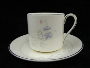 FLAT BOTTOM COFFEE CUP & SAUCER  ROYAL DOULTON ROMANCE COLLECTION JESSICA H5101  - Picture 1 of 5