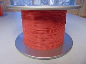 20 feet 34 AWG Silver Plated Copper PTFE Wire Pink SPC Tonearm USA .0155 inch OD - Picture 1 of 3