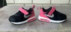 Nike Air Max Hot Pink Black Silver Swoosh Toddler Baby Girls Shoes Sneakers 7c