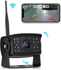 WiFi Wireless Truck RV Van Trailer Car Rear View Backup Camera For iOS Android - Picture 1 of 11