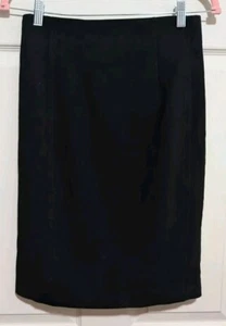 T. Babton Classic Black Tailored Pencil Skirt 4 Career Wear to Work - Picture 1 of 6