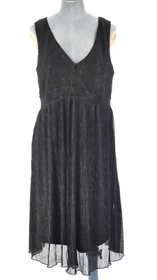 HM Maternity Dress Party Formal Black Flowy Shiny Lurex Special Occasion Size S - Image 1 of 4