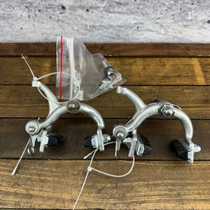 Vintage Campagnolo Record Brake Caliper Set Side Pull Brev Inter Recessed A8 - Picture 1 of 14