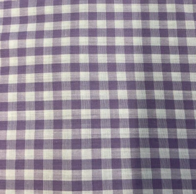GINGHAM LAVANDA/PÚRPURA POLI ALGODÓN, 45" CON YARDA Foto 1 de 2