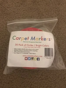 Carpet Markers for Classroom Activities Large 5 Inch Diameter 30 Pack Of Circles - Picture 1 of 2