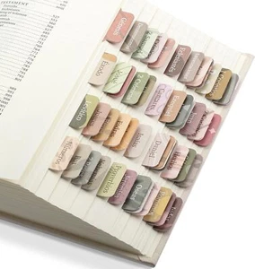 Mr. Pen- Spanish Bible Tabs, 75 Tabs, Boho Theme, Laminated Bible Tabs for Women - Picture 1 of 1