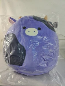 SQUISHMALLOWS INGRID VACA GIGANTE PÚRPURA 24" PELUCHE JUMBO SELLADO NUEVO CON ETIQUETAS - Imagen 1 de 5