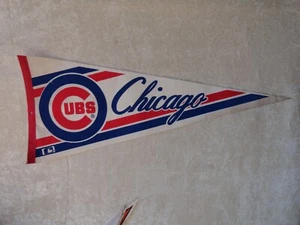 Vintage Chicago Cubs Baseball 30" Wimpel volle Größe MLB - Bild 1 von 5