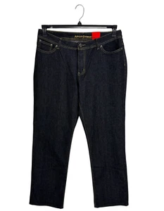 Ashley Stewart women's jean straight pants black size 14 - Picture 1 of 6