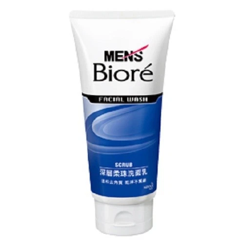 MEN'S BIORE SCRUB FACIAL WASH 100g - Image 1 of 1
