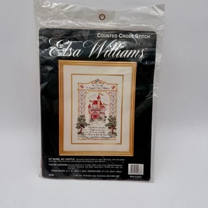 Elsa Williams Counted Cross Stitch Kit My Home My Castle 10x14 NOS USA 02068 - Picture 1 of 4