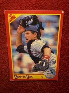 Vintage 1990 Carlton Fisk Chicago White Sox Score MLB Baseball Trading Card 290 - Picture 1 of 12
