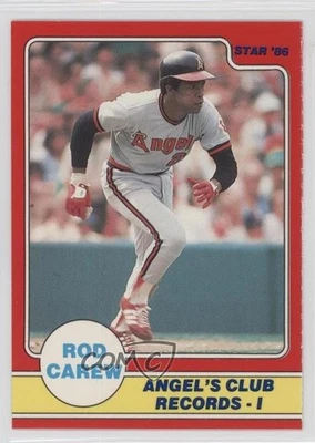 1986 Star Rod Carew Rod Carew #13 HOF - Image 1 of 2